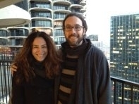 Gabriel with his sister, Carmen, etd