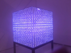 Cube with Purple Gel